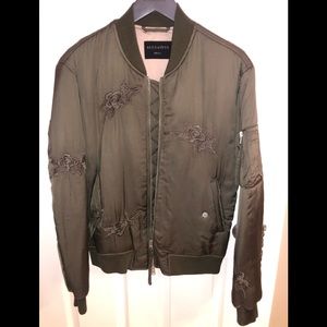 All saints satin kyushu bomber
